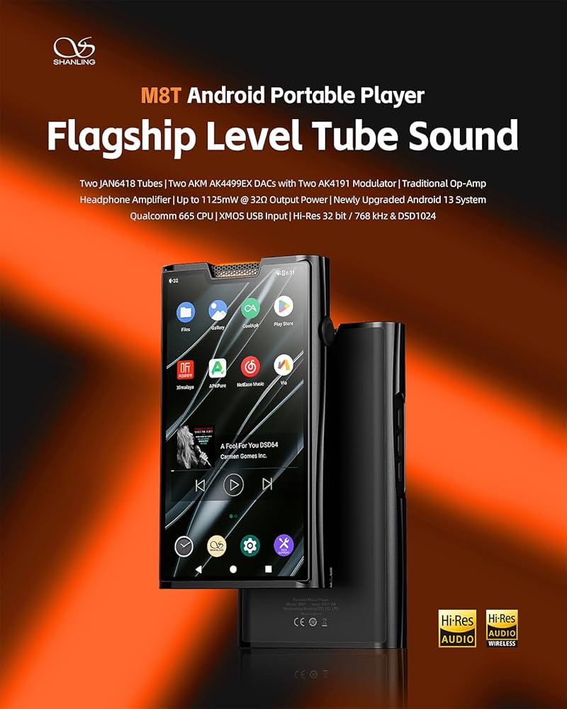 Amazon.com: SHANLING M8T Flagship Digital Audio Player,MP3